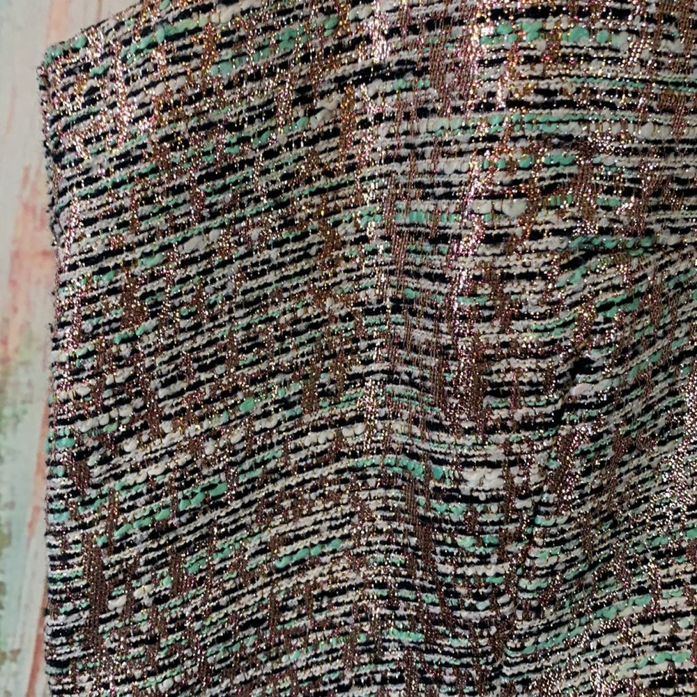 French Connection Metallic Thread Sleeveless Dres… - image 3